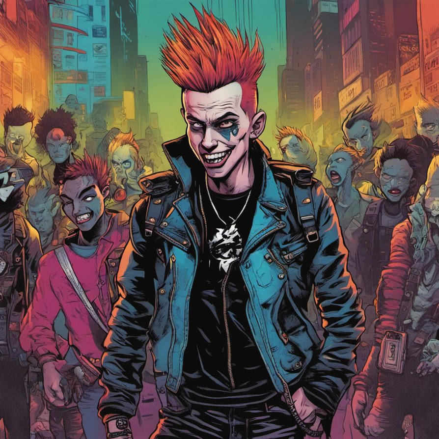 Matthew Howarth Punk rock dystopian illustration of Matt Howarth, by BBaschiri on ...