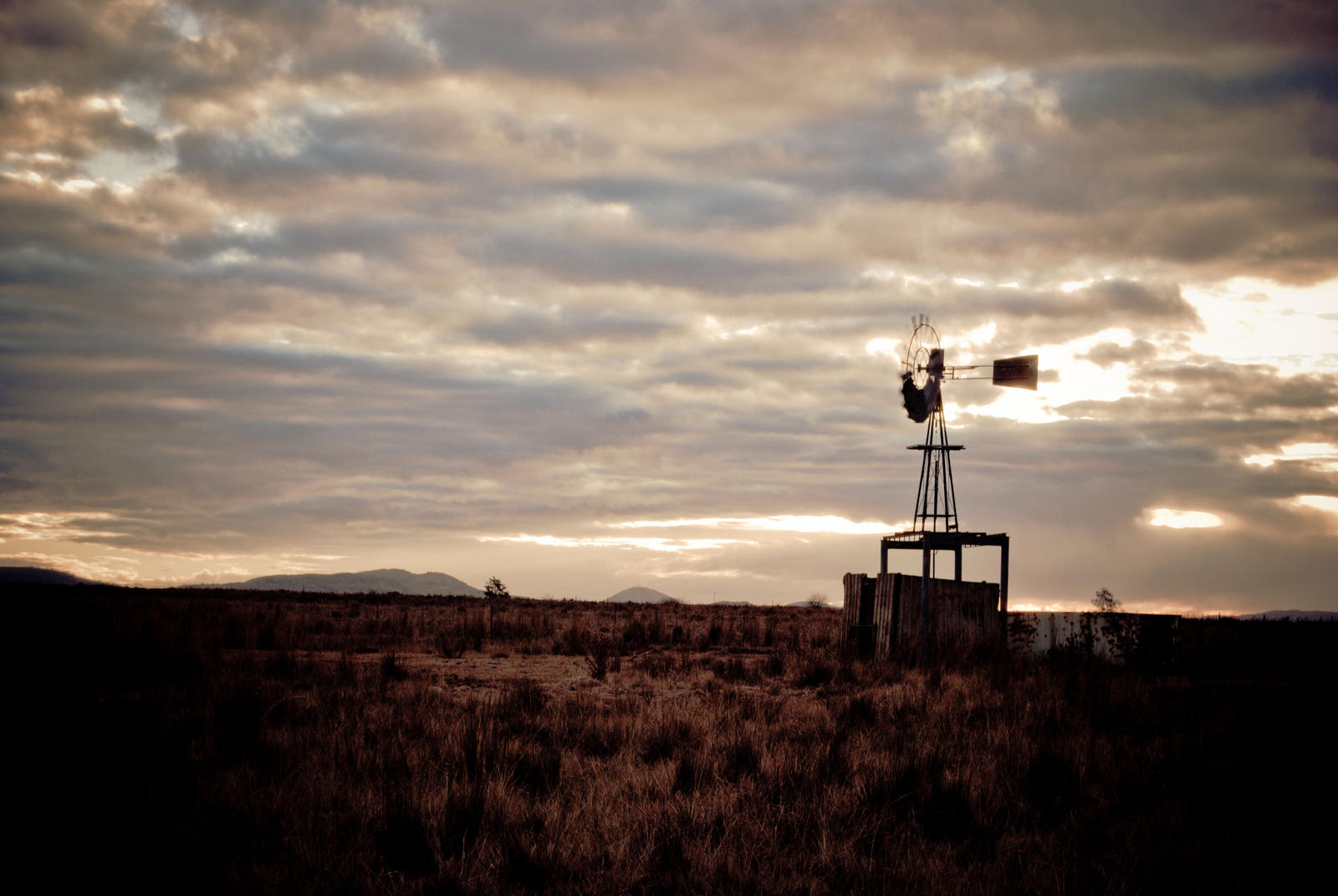 Late Sunset Windmill V2