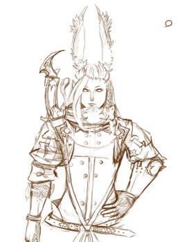 Bun ffxiv character sketch part 1 !