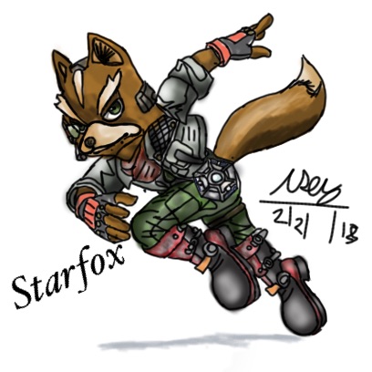 Star fox from super smash bros wii u