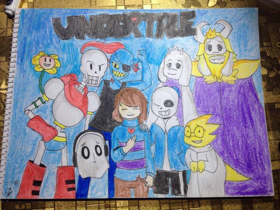 Up Tale Deviantart UNDERTALE Traditional ART by BlueberryCamille on DeviantArt