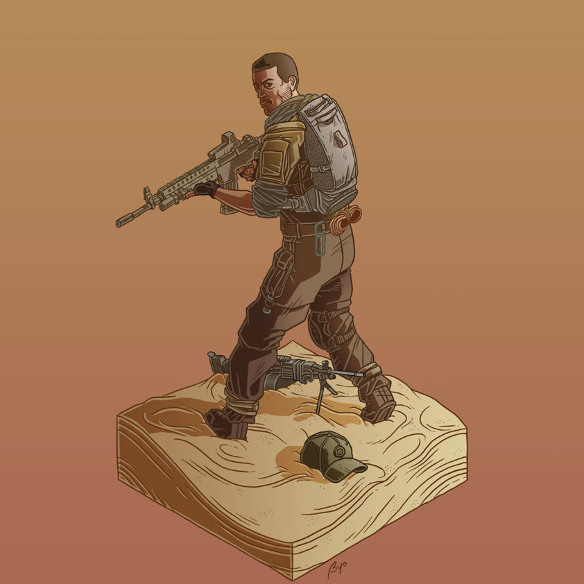 Cartoon Spec Ops Spec Ops: The Line by Bigbyobyo on DeviantArt