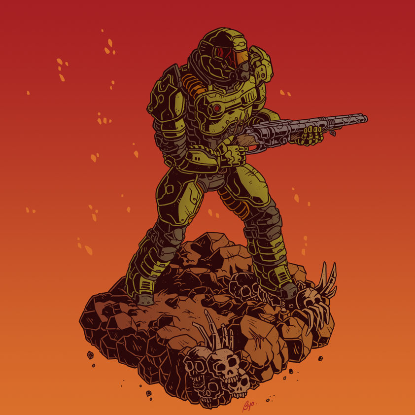 Deviantart Doom Unit DOOM by Bigbyobyo on DeviantArt