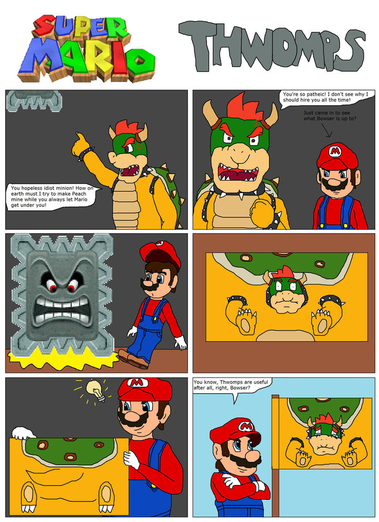 Thwomp Comic Mario comic Thwomps by SuperSaiyanCrash on DeviantArt