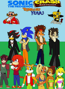 Sonic and Crash Teenager Years