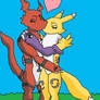 Renamon X Guilmon