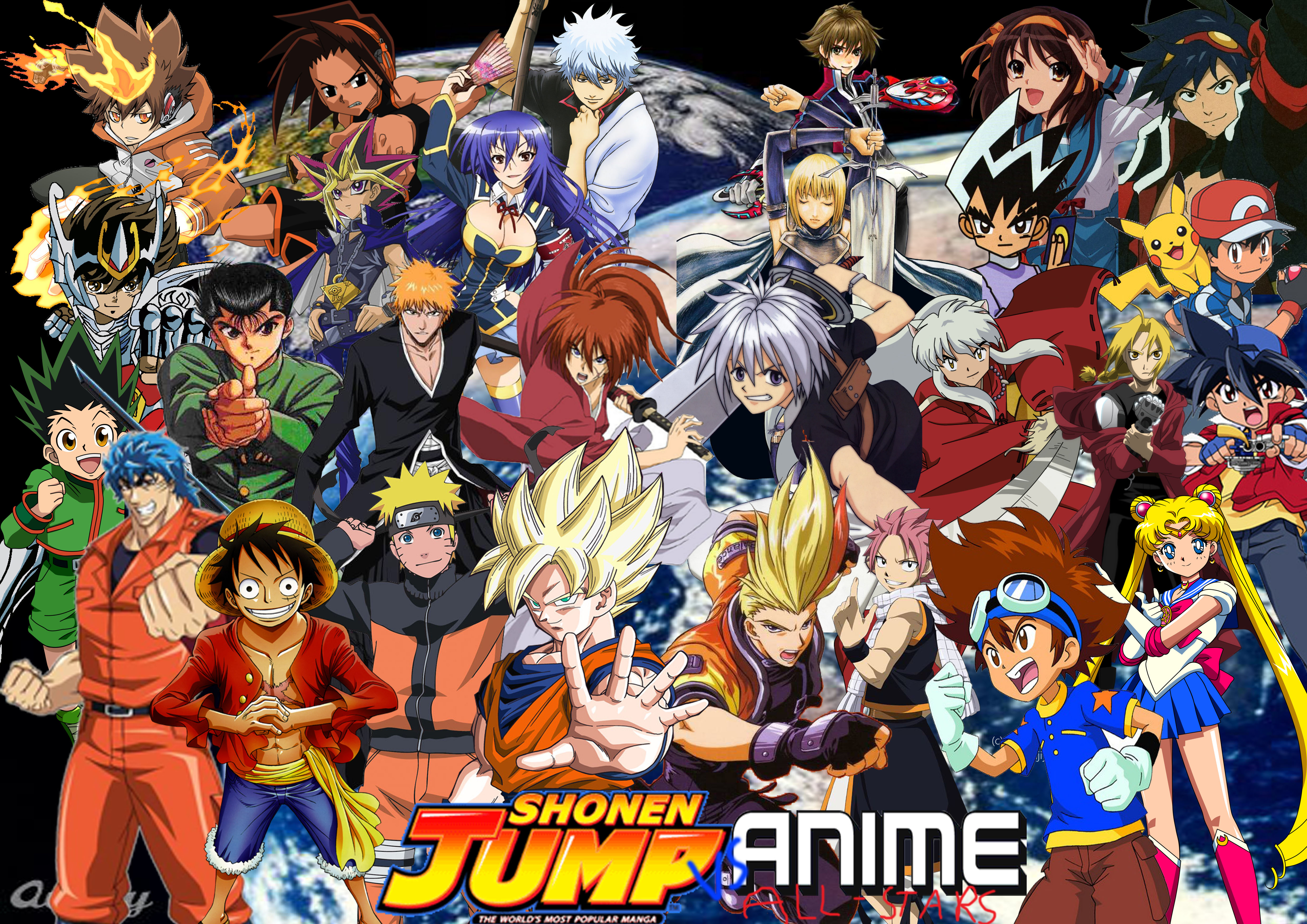 Shonen Jump vs Anime All Stars by SuperSaiyanCrash on DeviantArt