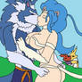 At A cat and wolf kiss 2