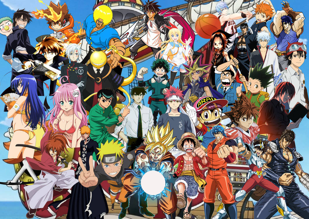 50th Anniversary of Shonen Jump by SuperSaiyanCrash on DeviantArt