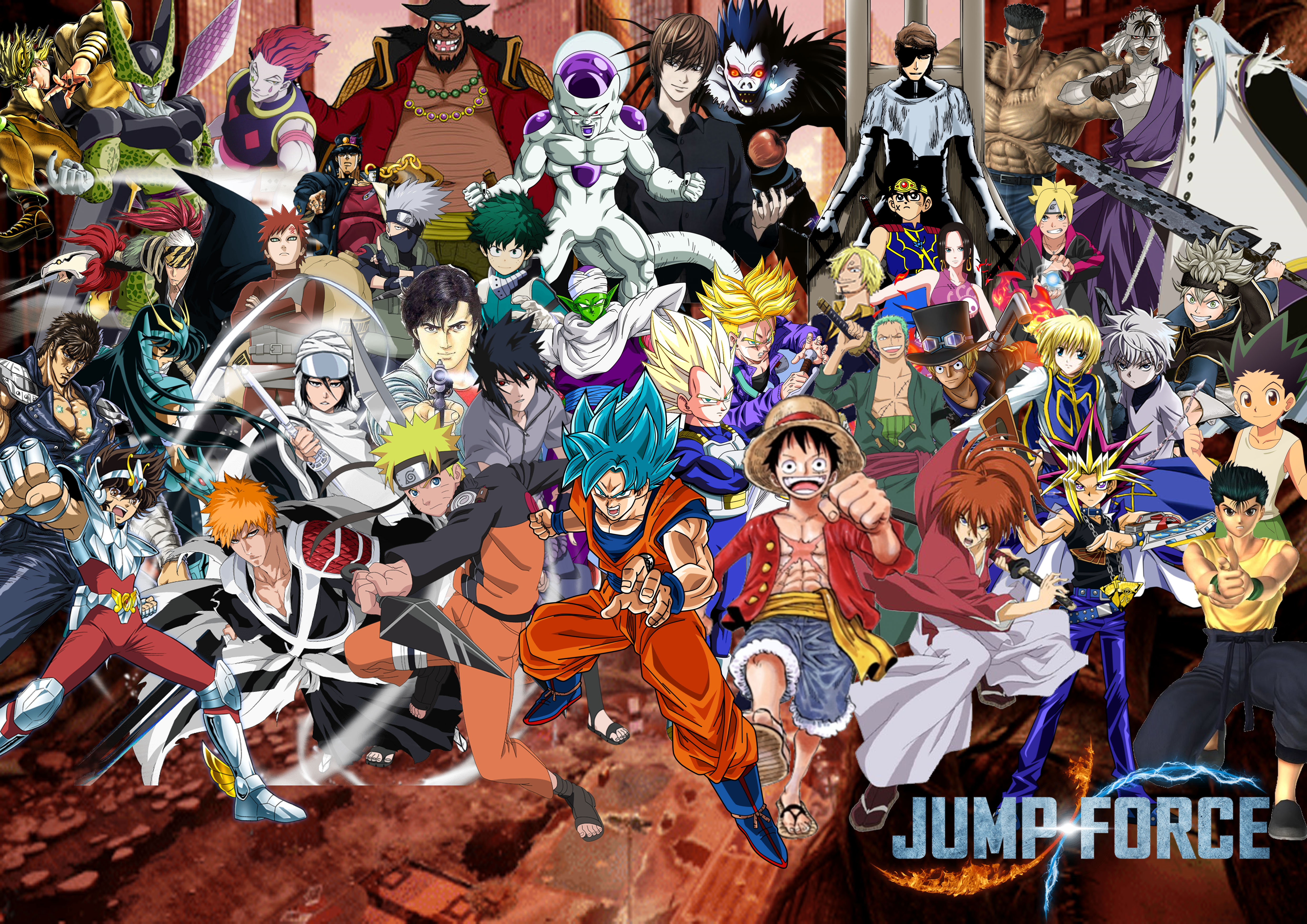 Naruto Bleach One piece Dragonball z wallpaper by HeroAkemi on DeviantArt