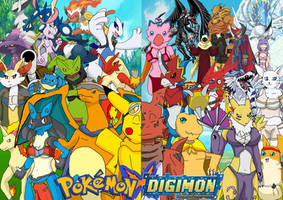 Pokemon x Digimon cover
