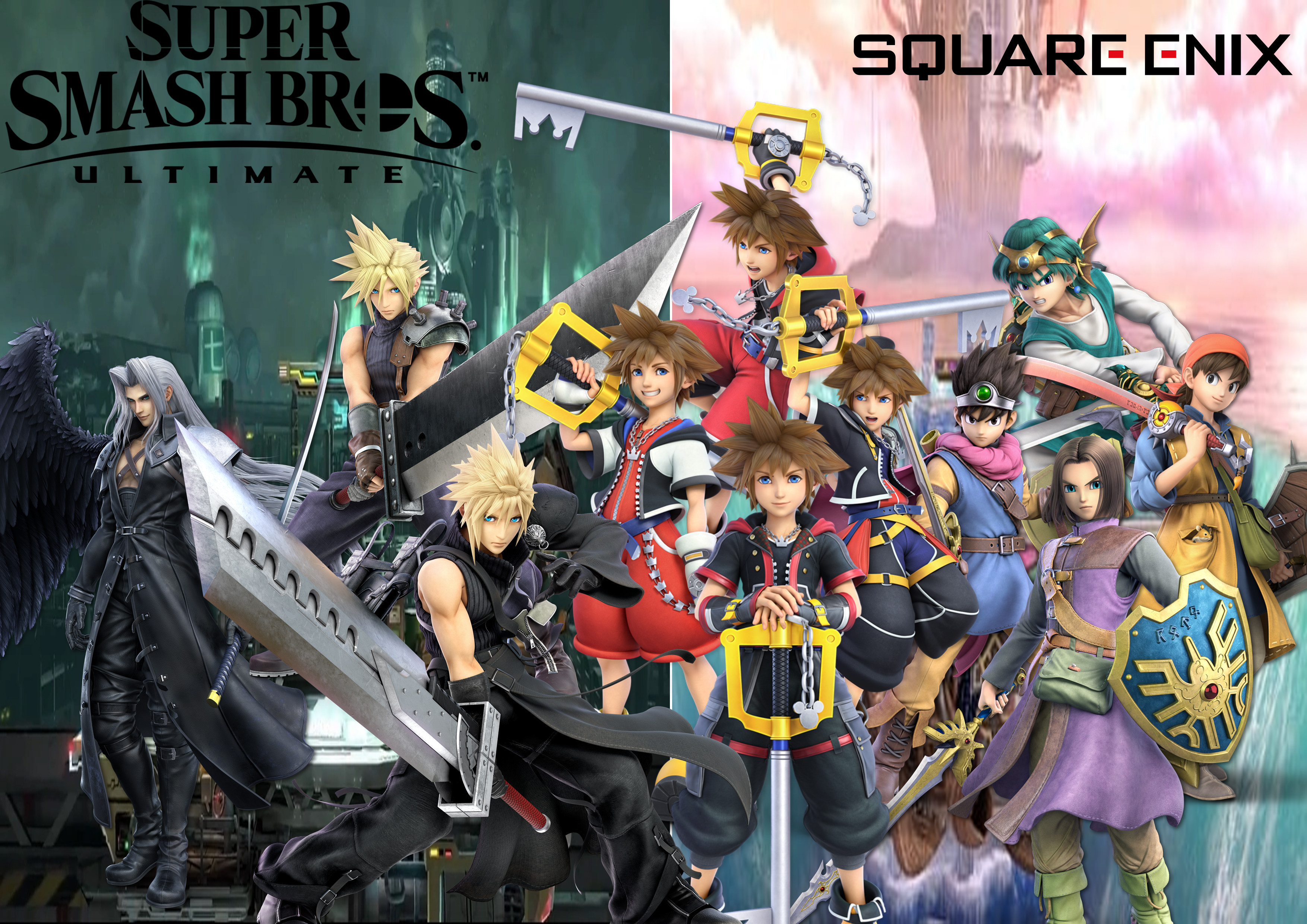 Smash Bros Team Square Enix by SuperSaiyanCrash on DeviantArt