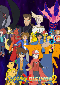 Pokemon x Digimon 2 Cover