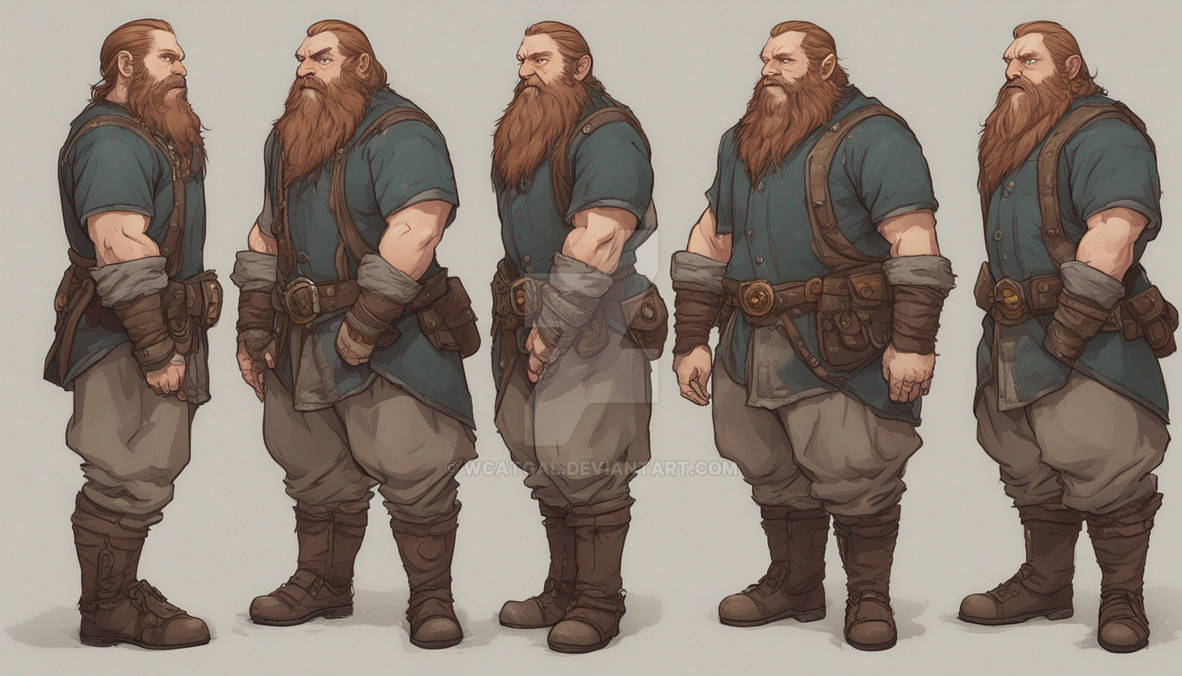 Dwarf Base Reference Dwarf Male Character Reference sheet 2 by Wcatgal on DeviantArt