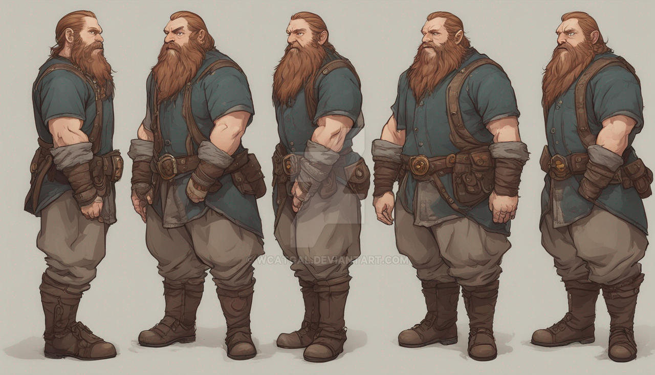 Dwarf Reference Image Dwarf Male Character Reference sheet 2 by Wcatgal on DeviantArt