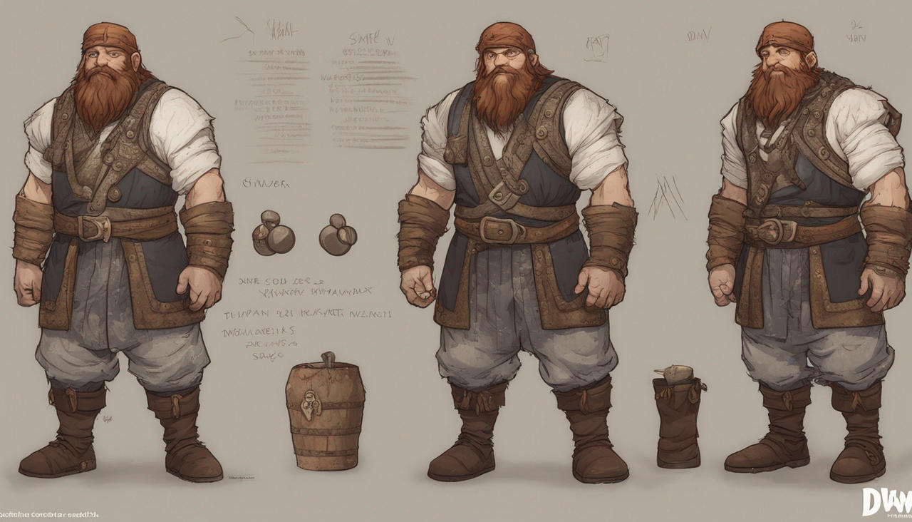 Dwarf Reference Image Dwarf Male Character Reference sheet 6 by Wcatgal on DeviantArt