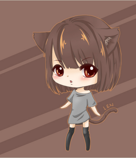 Choco neko what?!??!....oh Chocolate XD