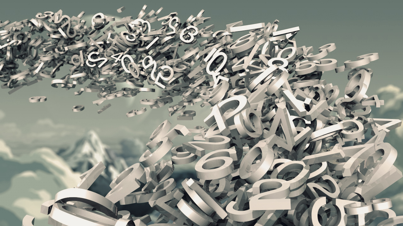 Typography design in 3d