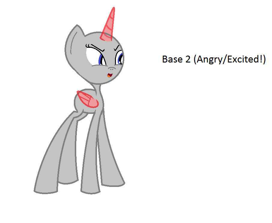 Angry Base Deviantart Base 2(Angry and Excited) by PonyDrawer10 on DeviantArt