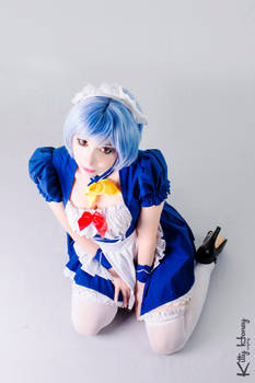 Rei Ayanami Maid cosplay 04