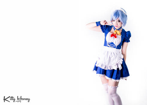 Rei Ayanami Maid cosplay 05