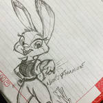 Two years... my first Judy Hopps sketch since 2018