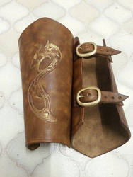 Dragon Ore Leather Arm Bracers