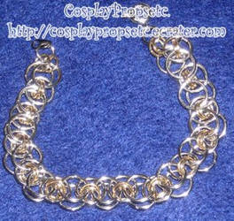 7' silver and gold bracelet