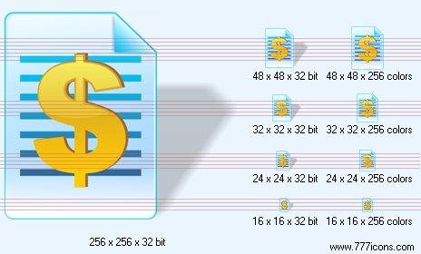 Price-list with shadow Icon by jpeger