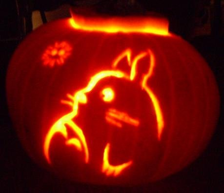 Totoro Pumpkin Stencil