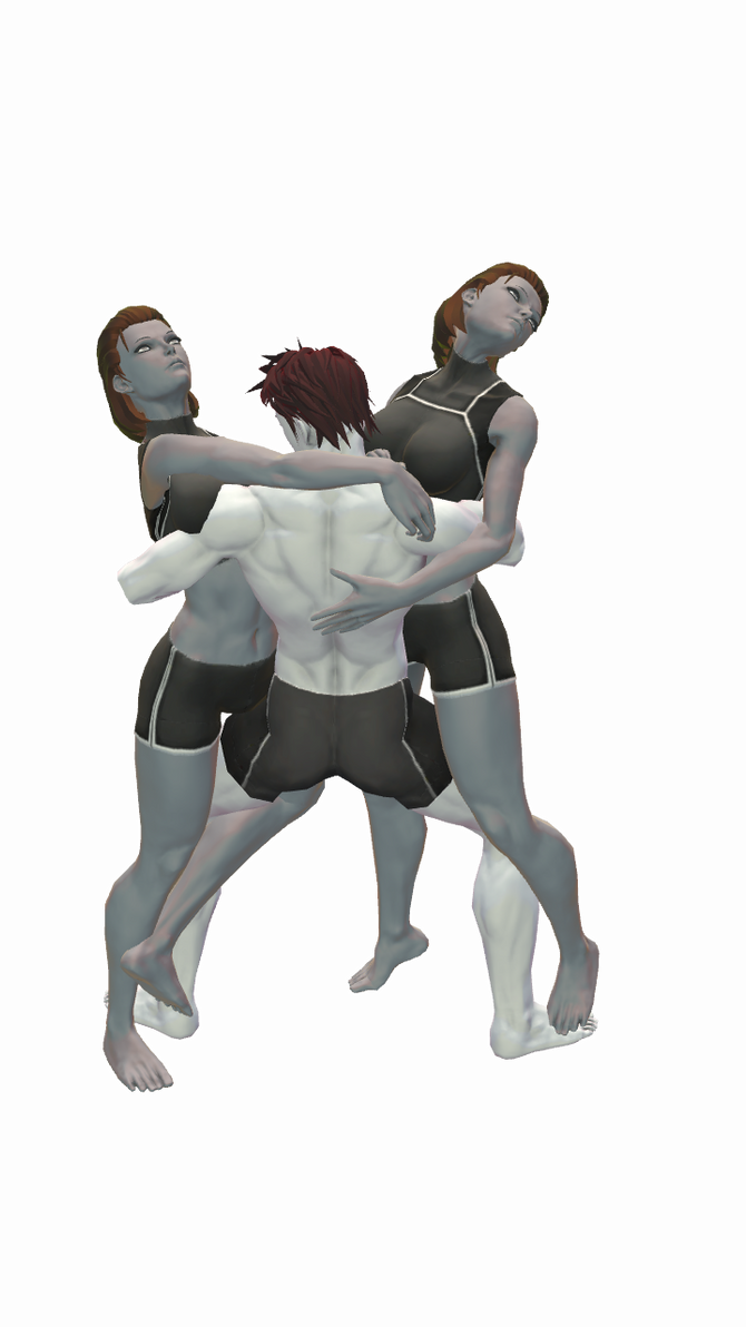sisters in a mixed bearhug by RUS207 on DeviantArt