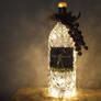 Upcycled-LARGE 1.5 LITER Glass Wine Bottle Lamp