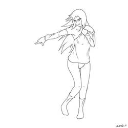 Pointing Girl Sketch