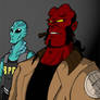 Hellboy + Abe colored
