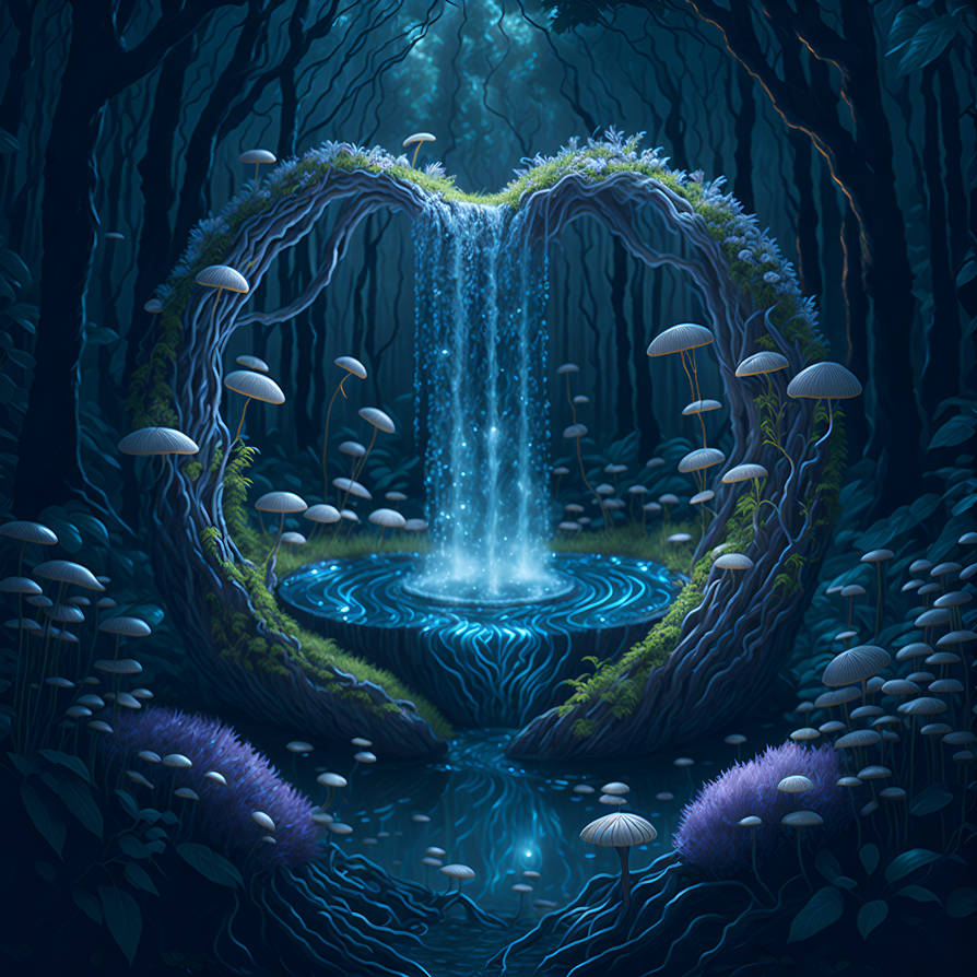 Magic fountain in the heart of an enchanted forest by Zapalvaros on ...