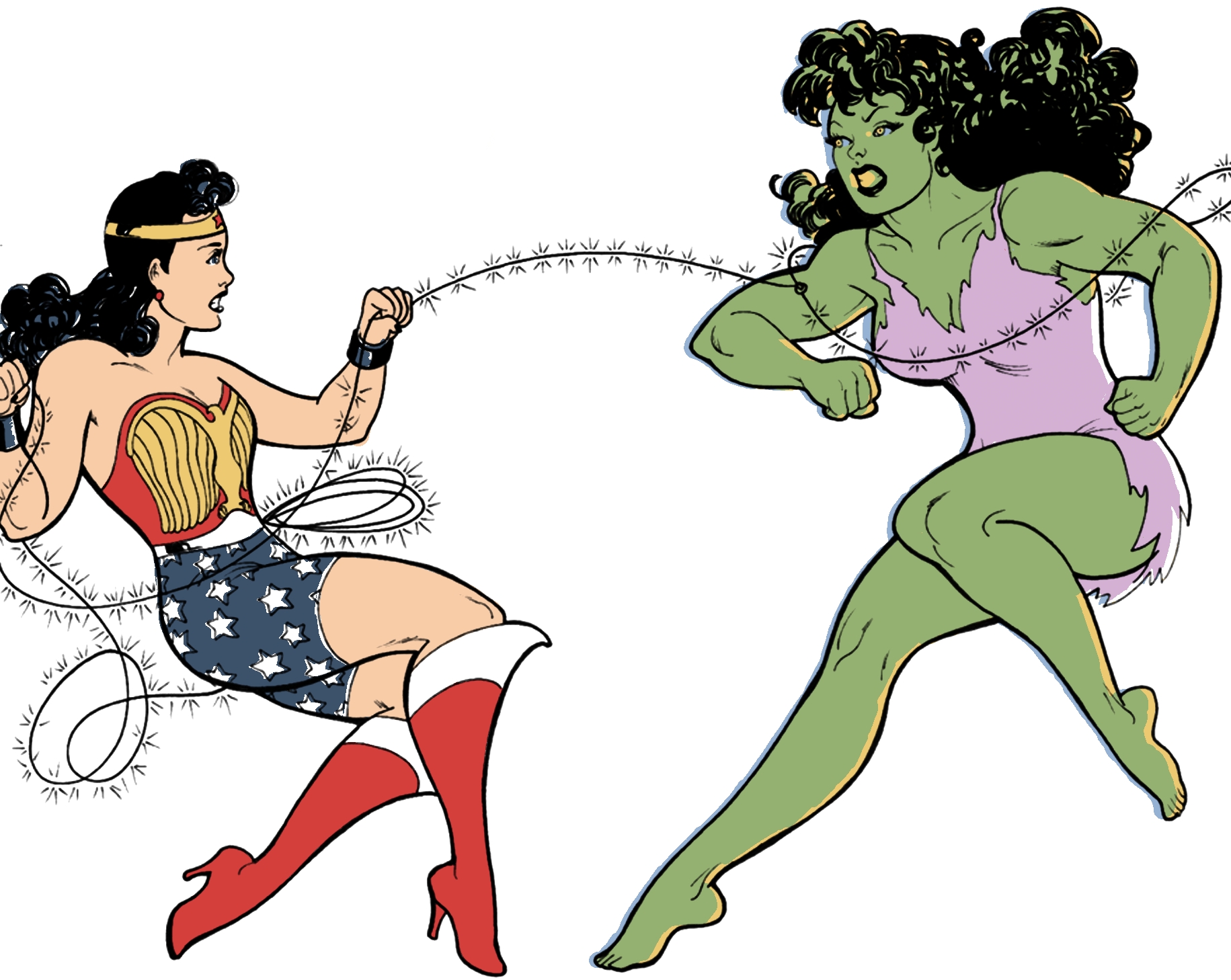 Wonder Woman vs She-Hulk