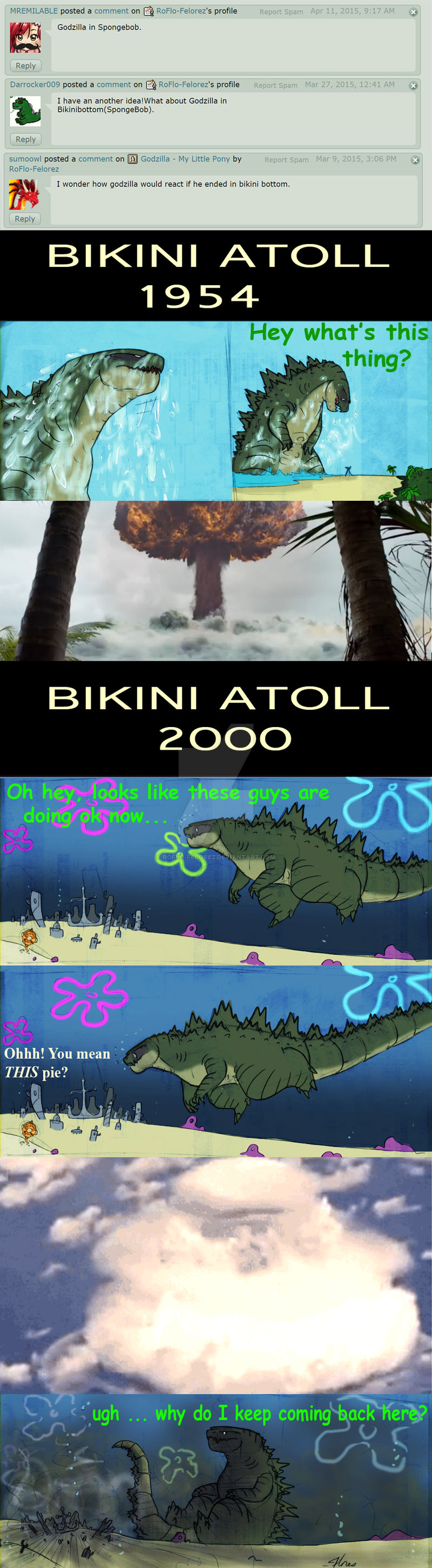 photo Godzilla Portrayed By Spongebob godzilla spongebob squarepants by