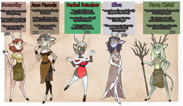 Faun Adoptables