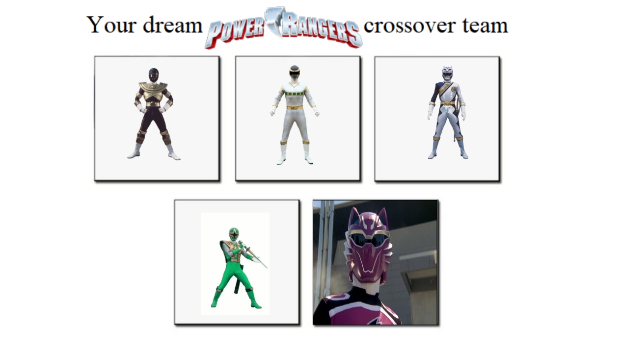 Custom Power Rangers Teams My dream Power Rangers crossover team by augustospiller1259 on DeviantArt