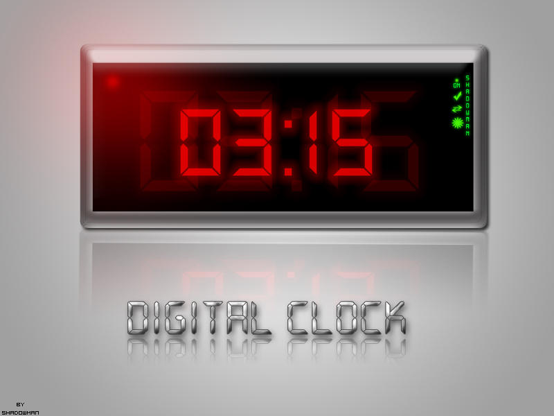 Digital Clock Simulation by CreativityCreature on DeviantArt