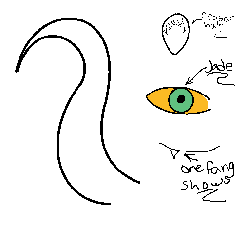 Malenn's horn shape and eye/blood color