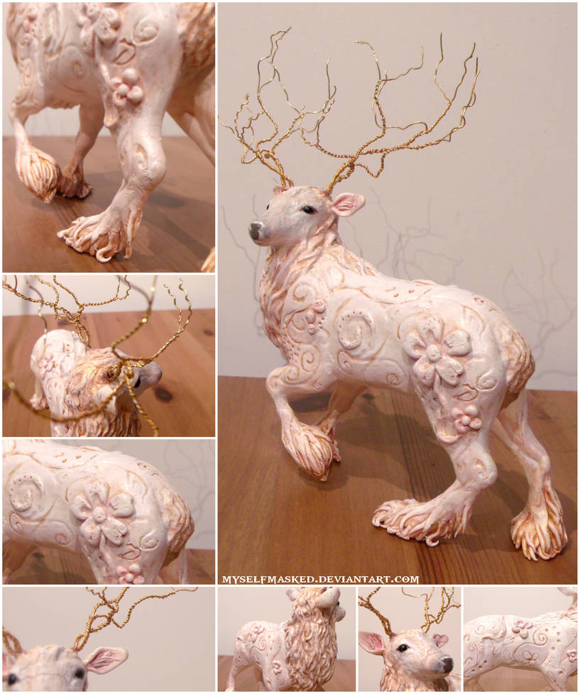 Deer Sculpture by MyselfMasked Deer Sculpture by MyselfMasked