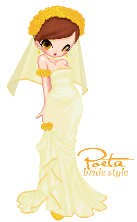 Orange Bride Doll