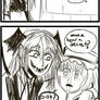 Rough Touhou comic outline