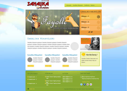 Sanalika Hikayeleri Web Site Tasarim