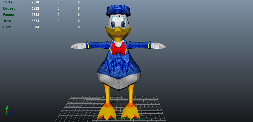 Donald Duck 3d Model College By Rsrobstar On Deviantart