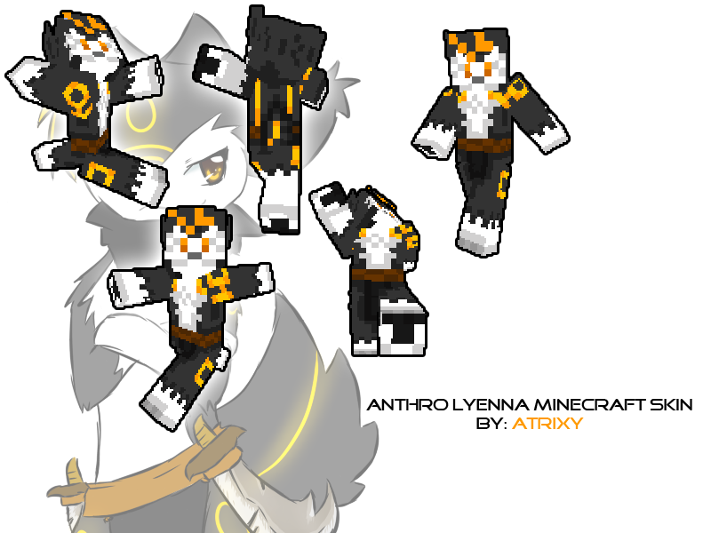 Anthro Lyenna Minecraft Skin