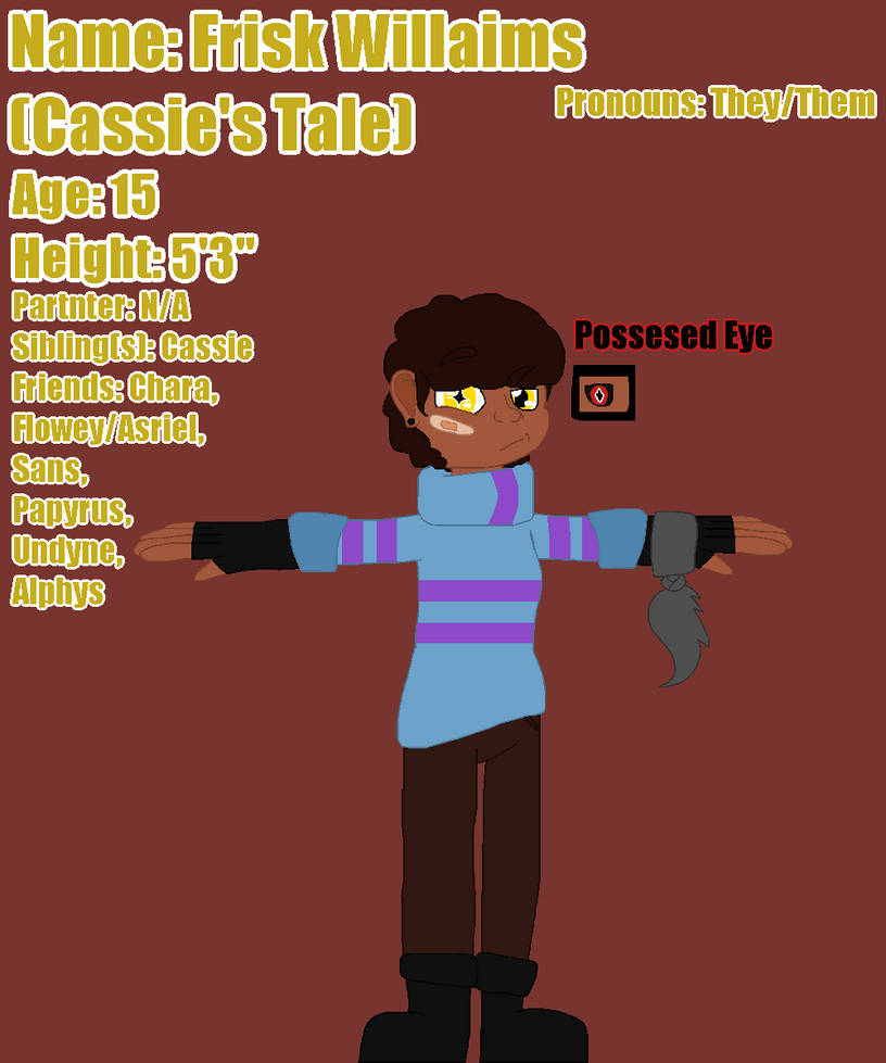 Frisk Example Template Frisk Ref Sheet by V-Red-03 on DeviantArt