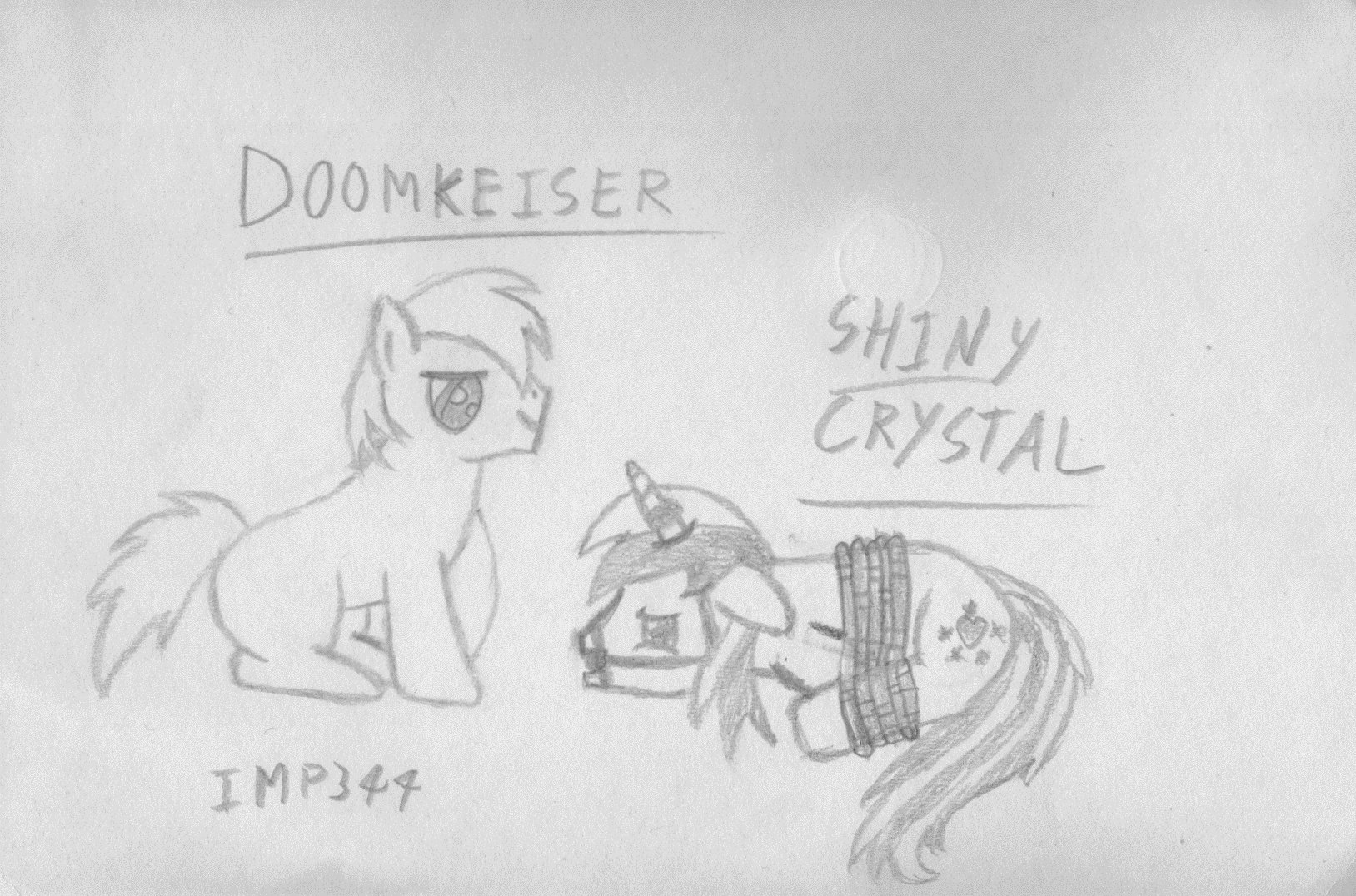 Drawing/Sketch - DoomKeiser and Shiny Crystal