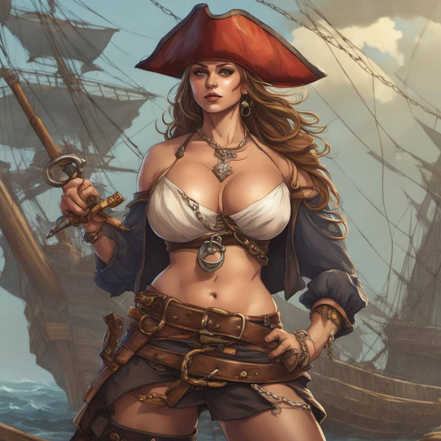 Big Boobs Topless Pirate By Nick Hubbell Design On DeviantArt big-boobs-topless-pirate-by-nick-hubbell-design-on-deviantart